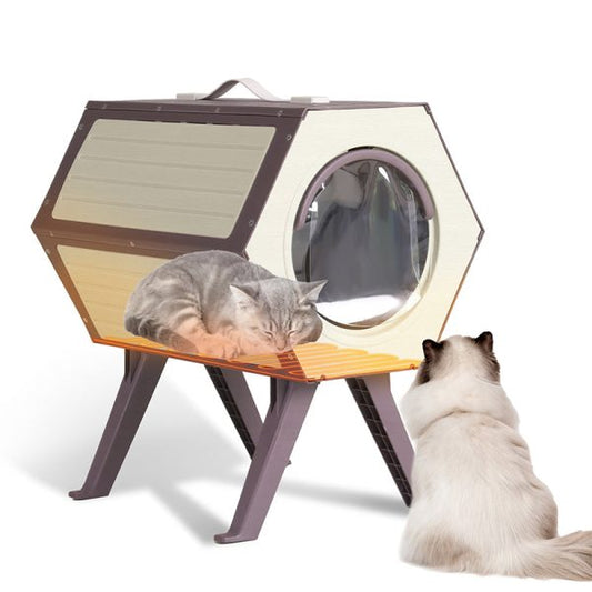 Weatherproof Heated Cat House